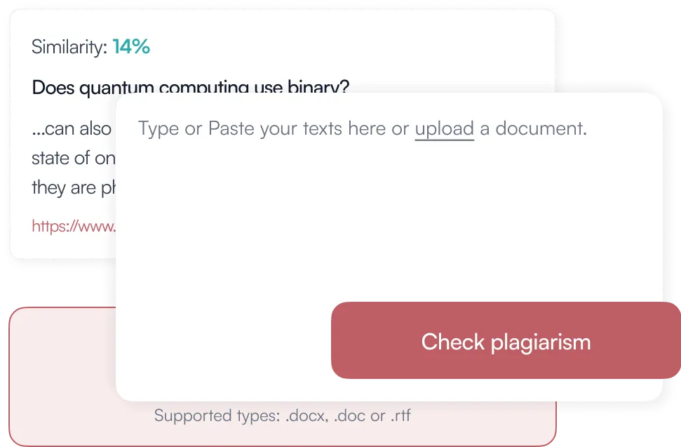 Plagiarism checker